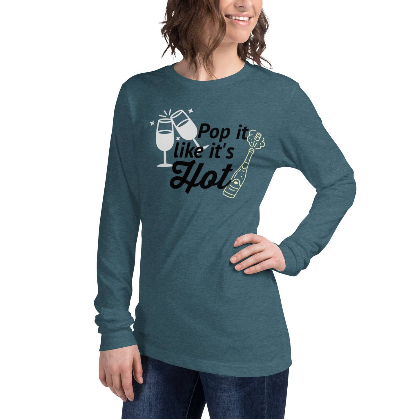 NYE Pop It Like It's Hot - Unisex Long Sleeve Tee