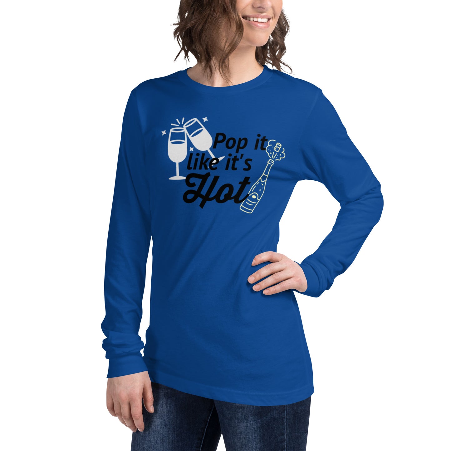 NYE Pop It Like It's Hot - Unisex Long Sleeve Tee