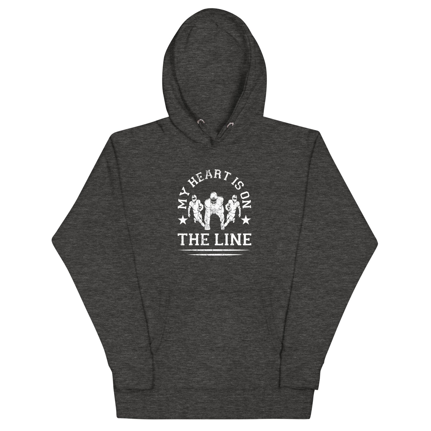 My Heart Is On The Line - Women's Football Hoodie