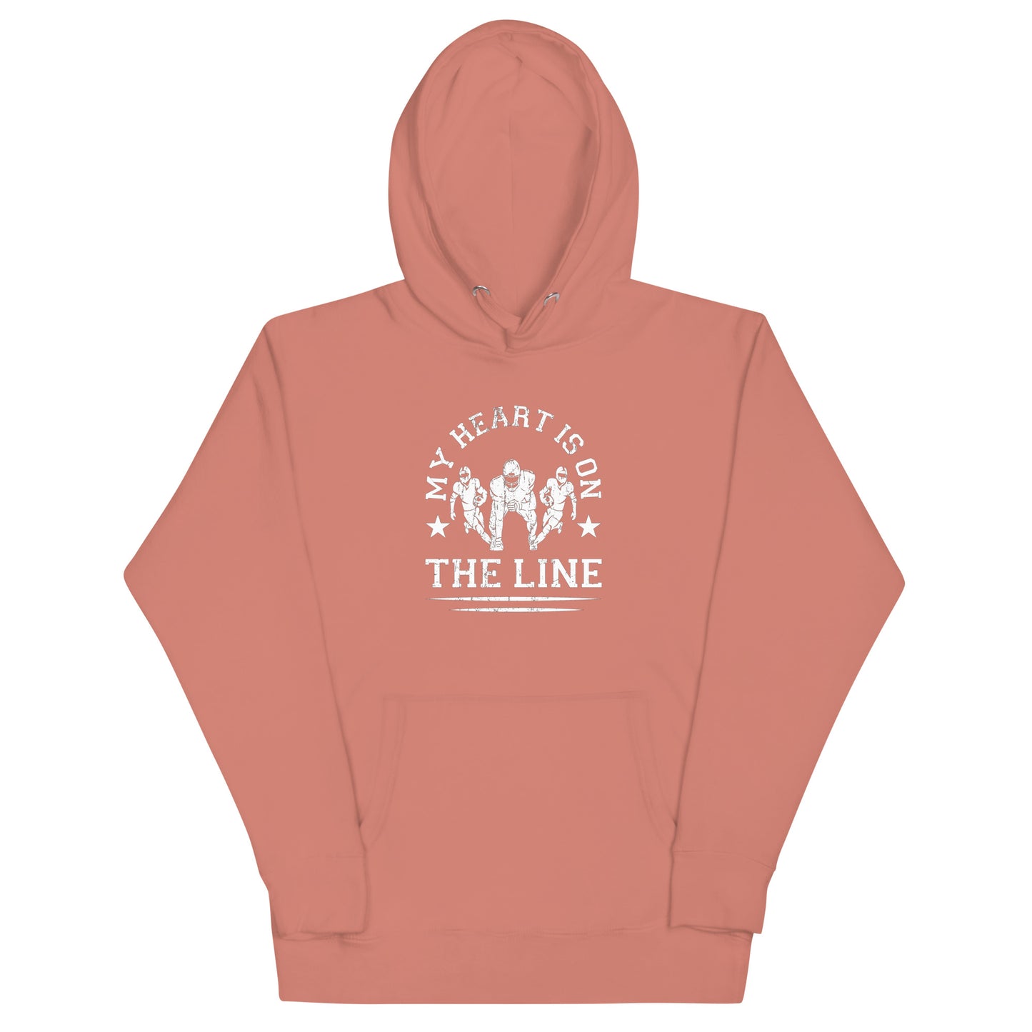 My Heart Is On The Line - Women's Football Hoodie