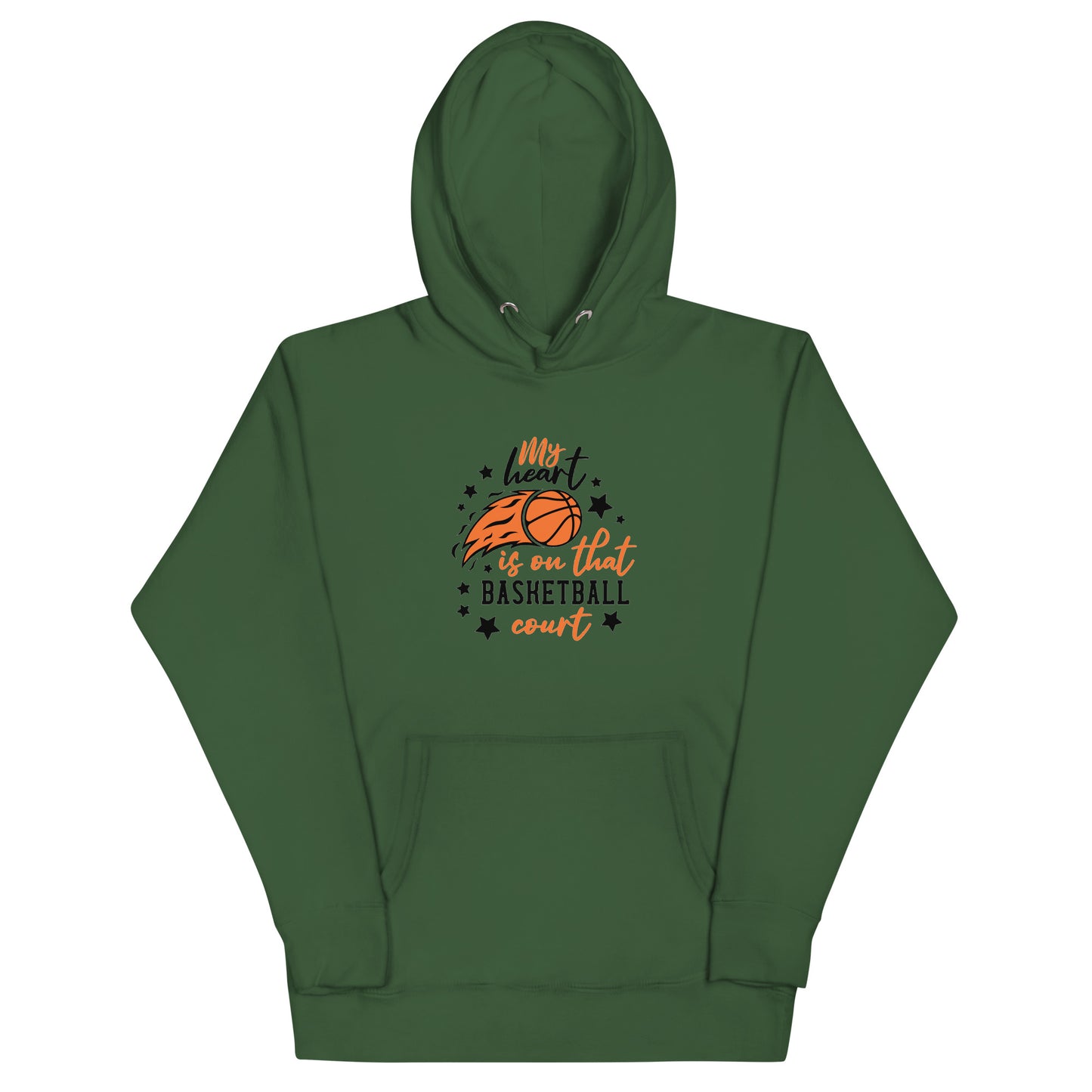 My Heart Is On That Basketball Court - Unisex Hoodie