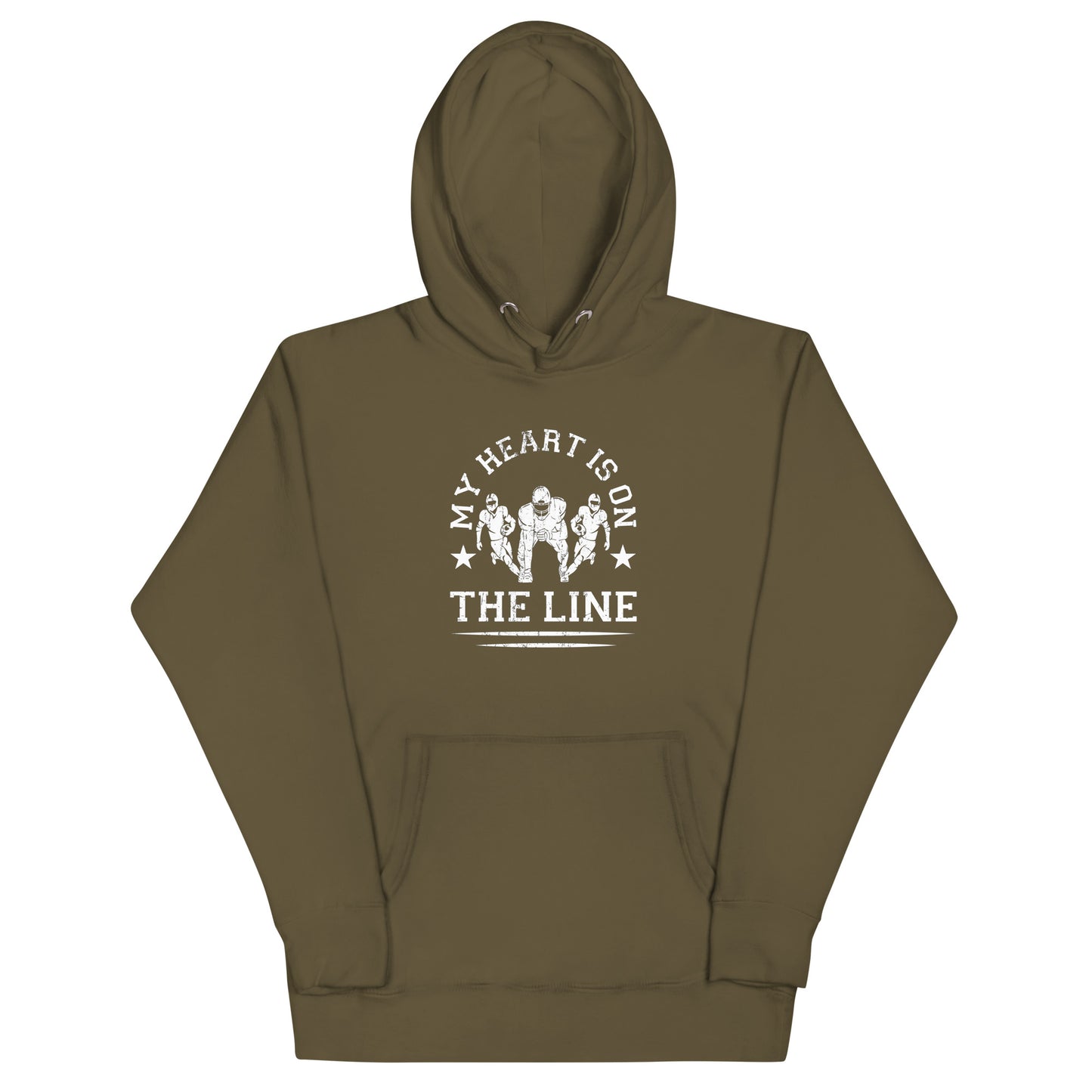 My Heart Is On The Line - Women's Football Hoodie