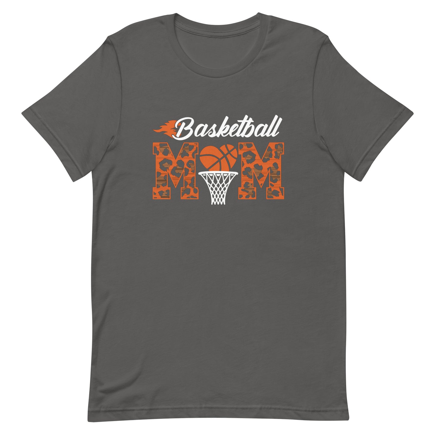 Basketball Mom With Cheetah Print - Woman's Tee