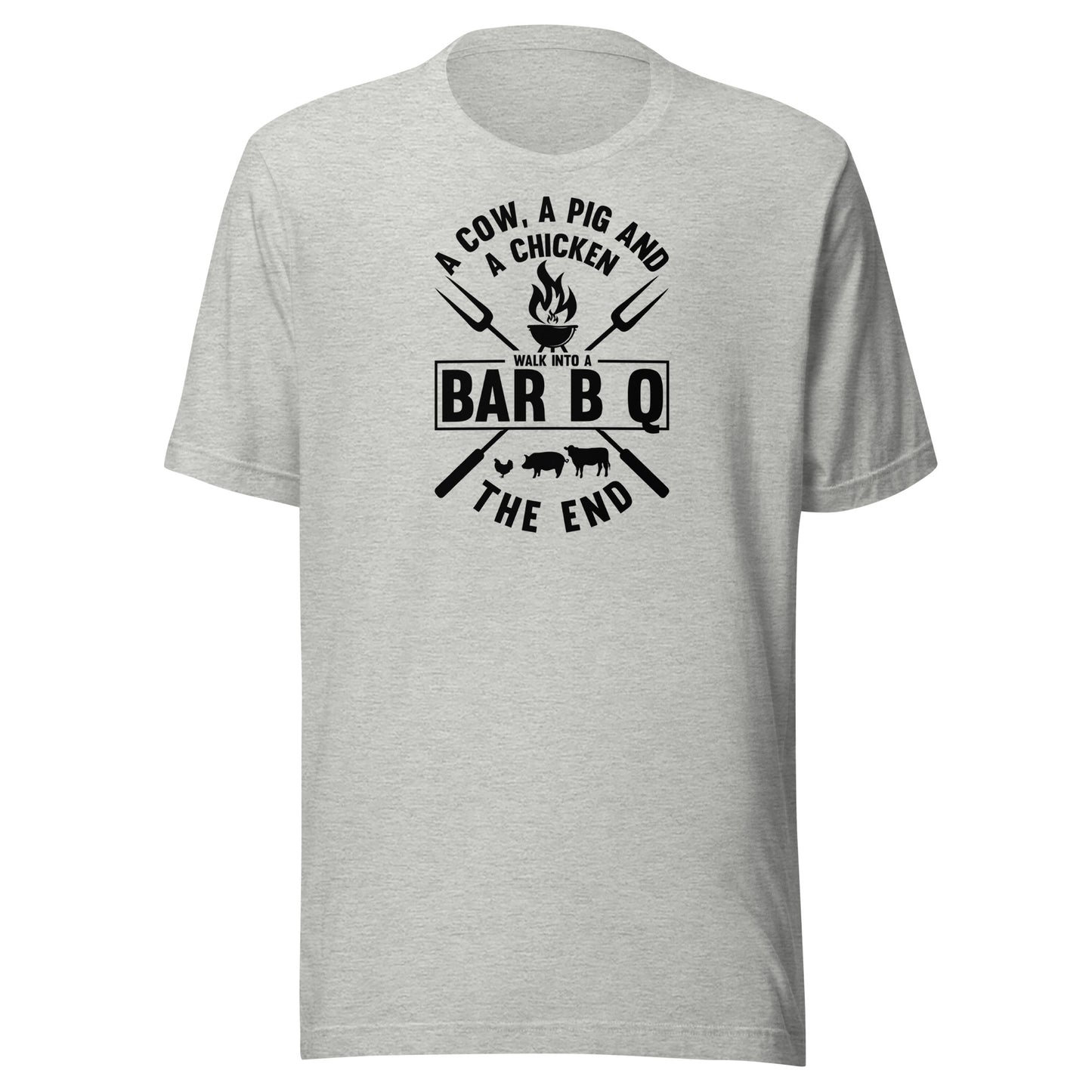 A Cow, A Pig & A Chicken Walk Into A BBQ - Grillin' Tee