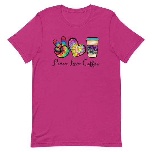 Peace. Love. Coffee. - Women's Tee