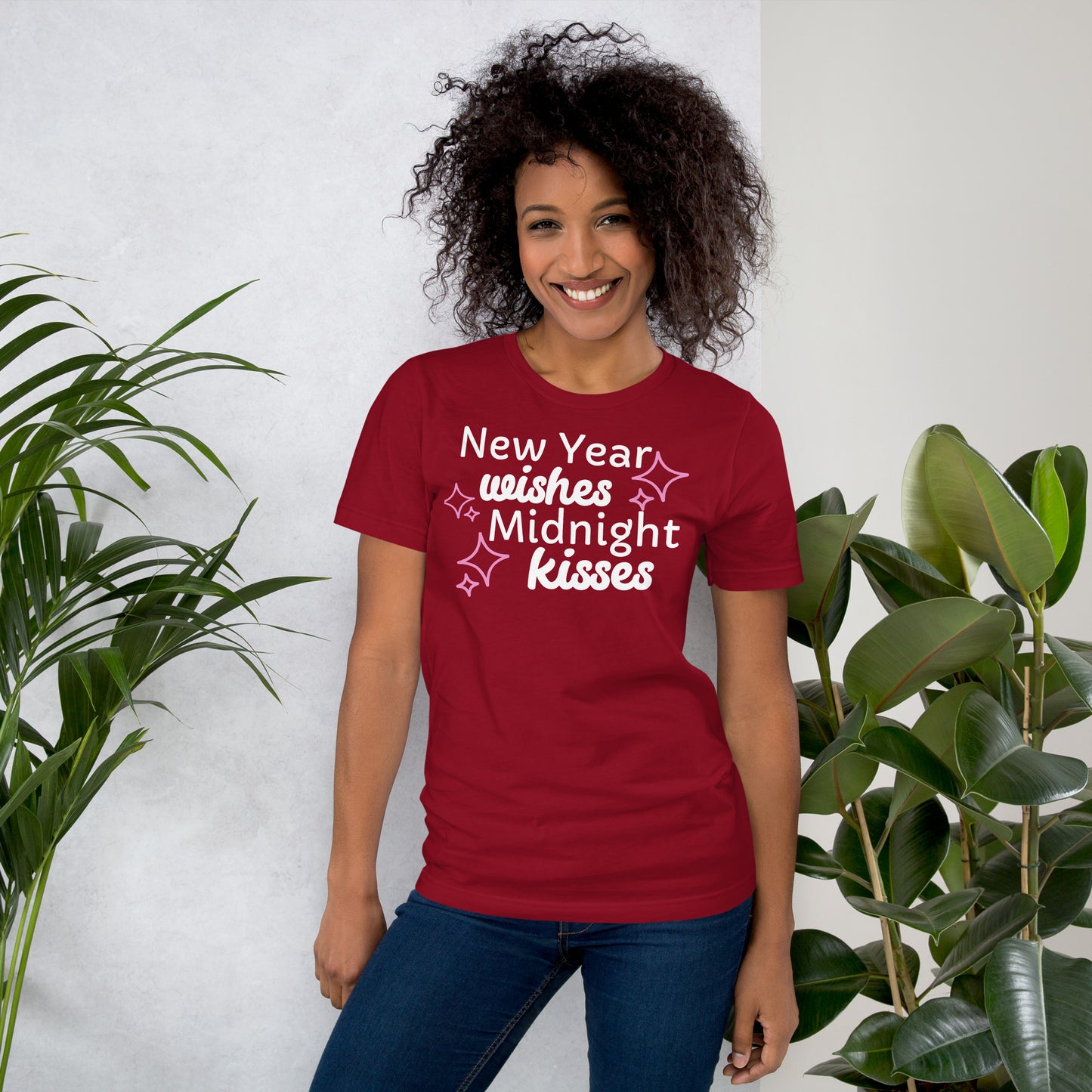 New Year Wishes Midnight Kisses - Unisex t-shirt