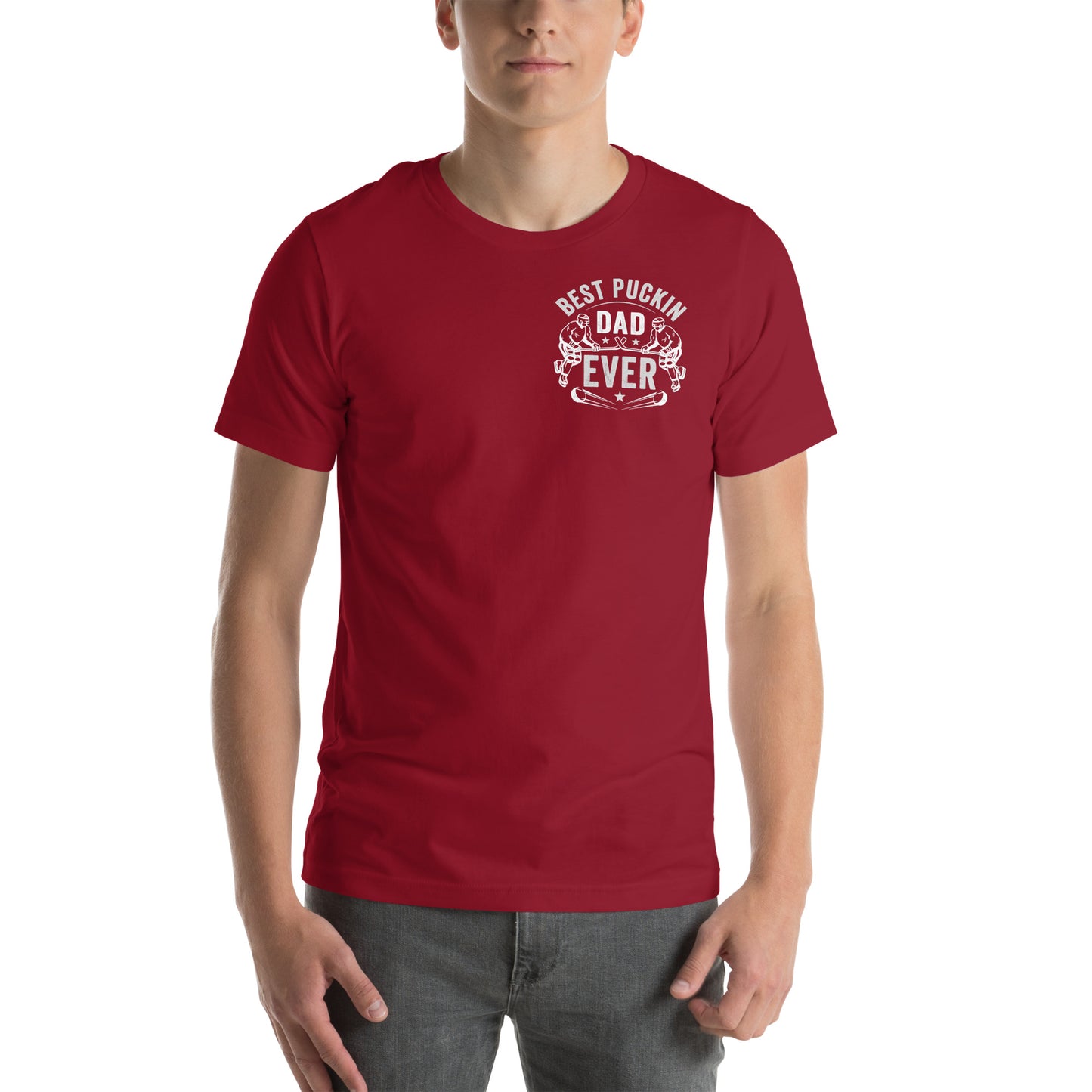 Best Puckin' Dad Ever - Men's Hockey Tee