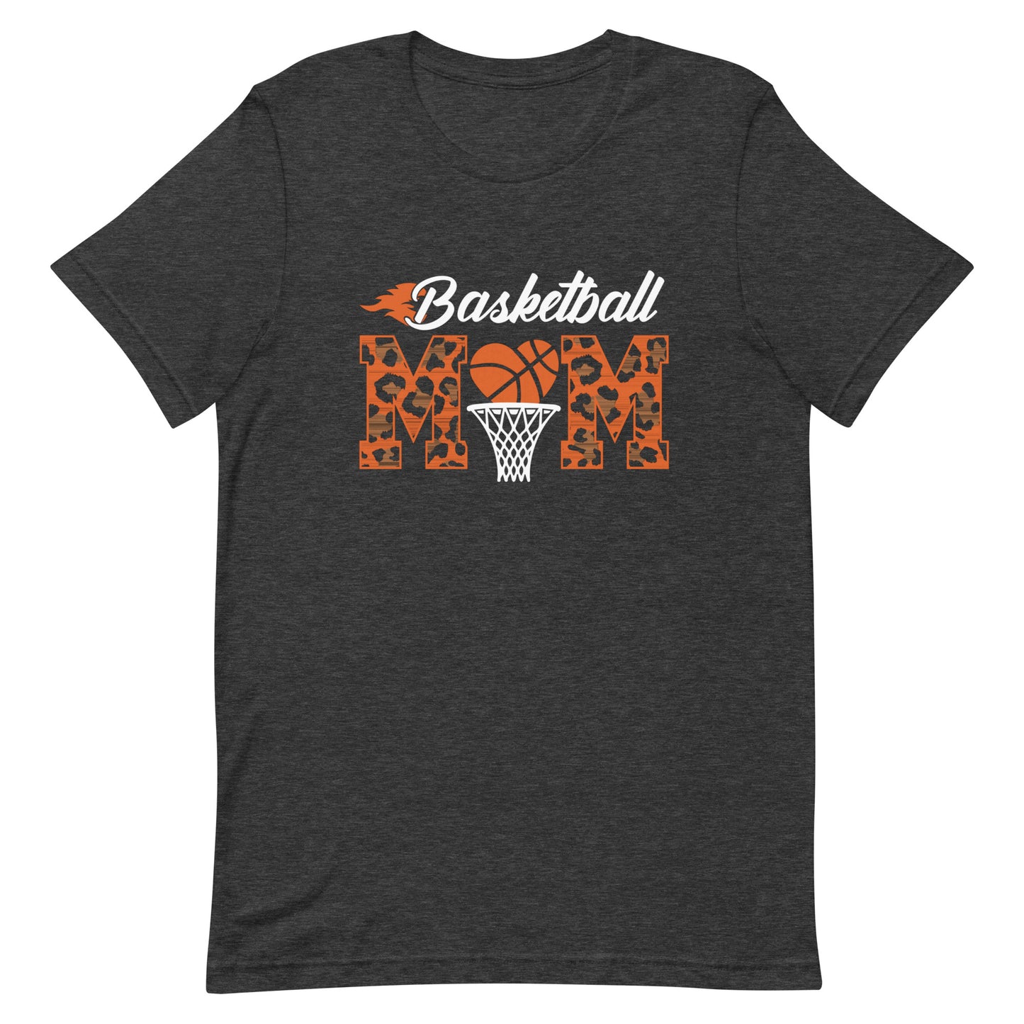 Basketball Mom With Cheetah Print - Woman's Tee