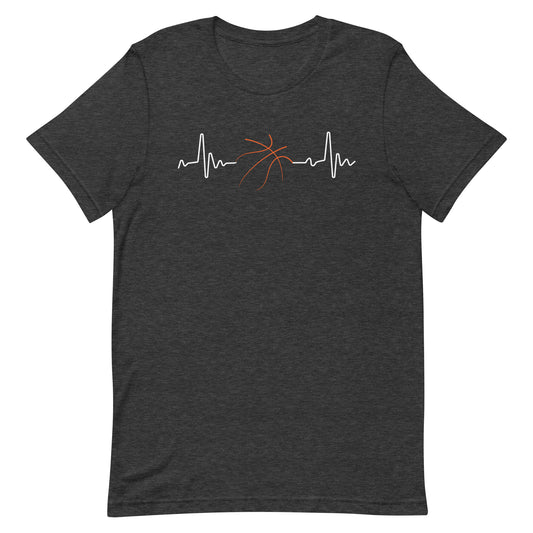 Basketball Heartbeat Shirt - Basketball Unisex Tee