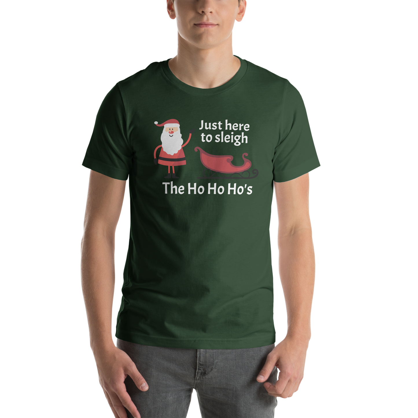 Just here to sleigh The Ho Ho Ho's - Christmas Unisex t-shirt