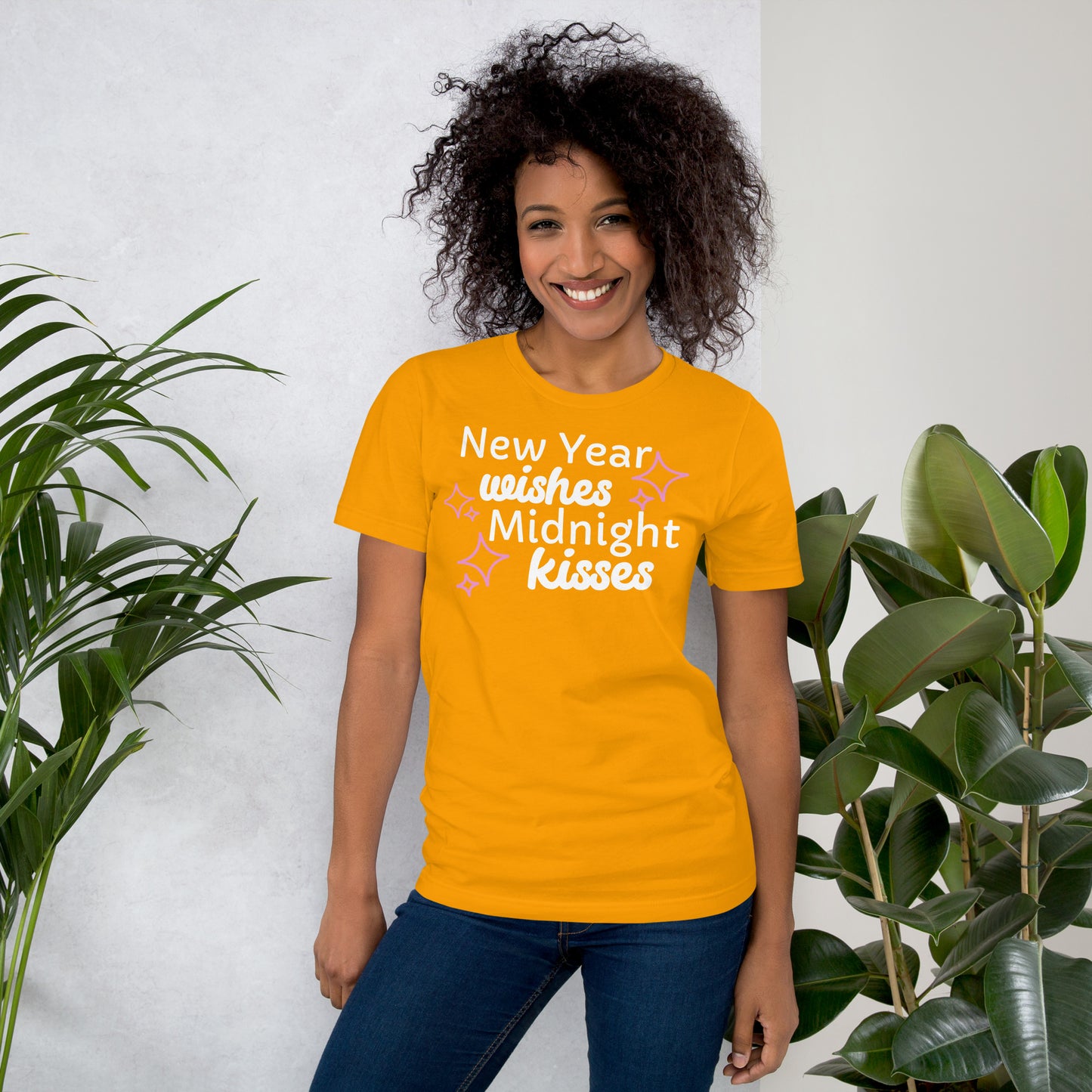 New Year Wishes Midnight Kisses - Unisex t-shirt