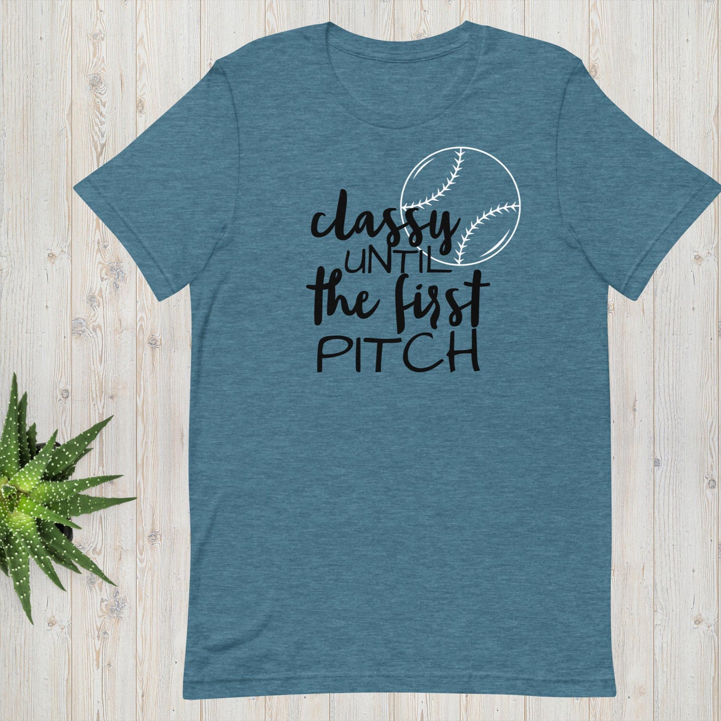 Classy Until The First Pitch - Baseball/Softball Tee Unisex t-shirt