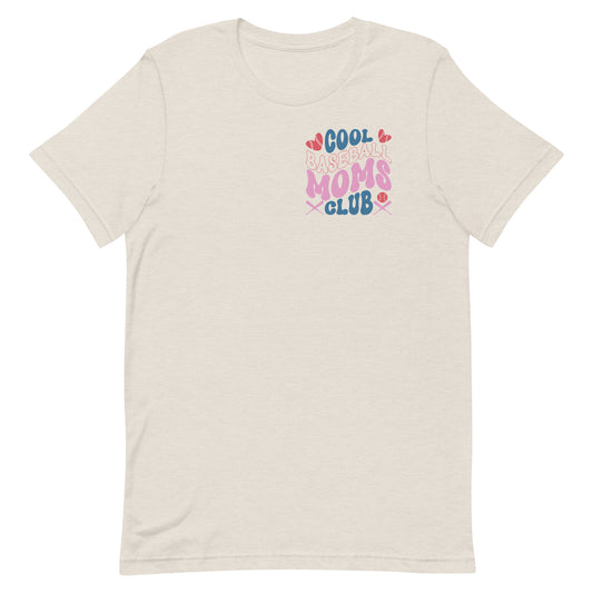 Cool Baseball Moms Club - Baseball Tee