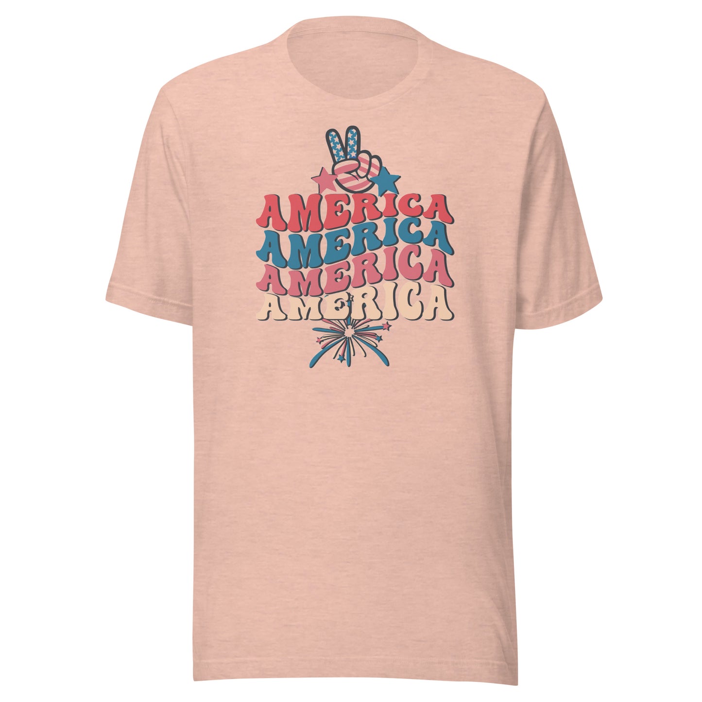 America 4th of July Patriotic Women's Tee