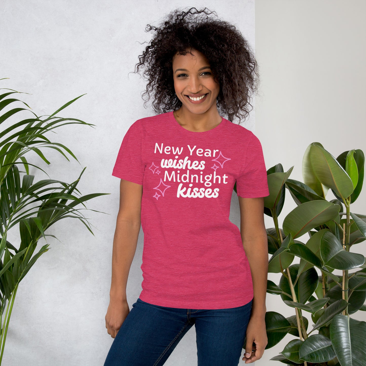 New Year Wishes Midnight Kisses - Unisex t-shirt