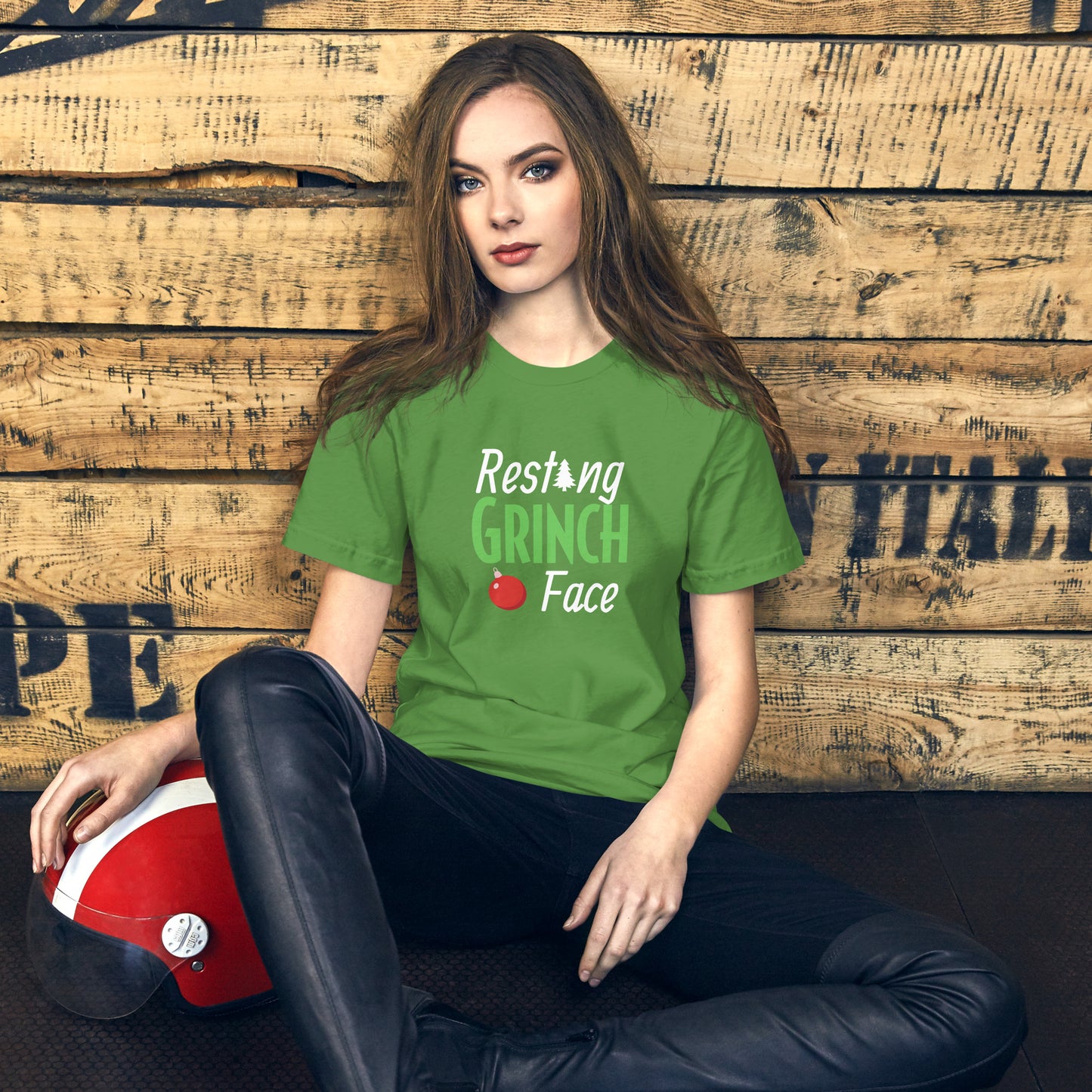 Resting Grinch Face Christmas Tee - Unisex t-shirt