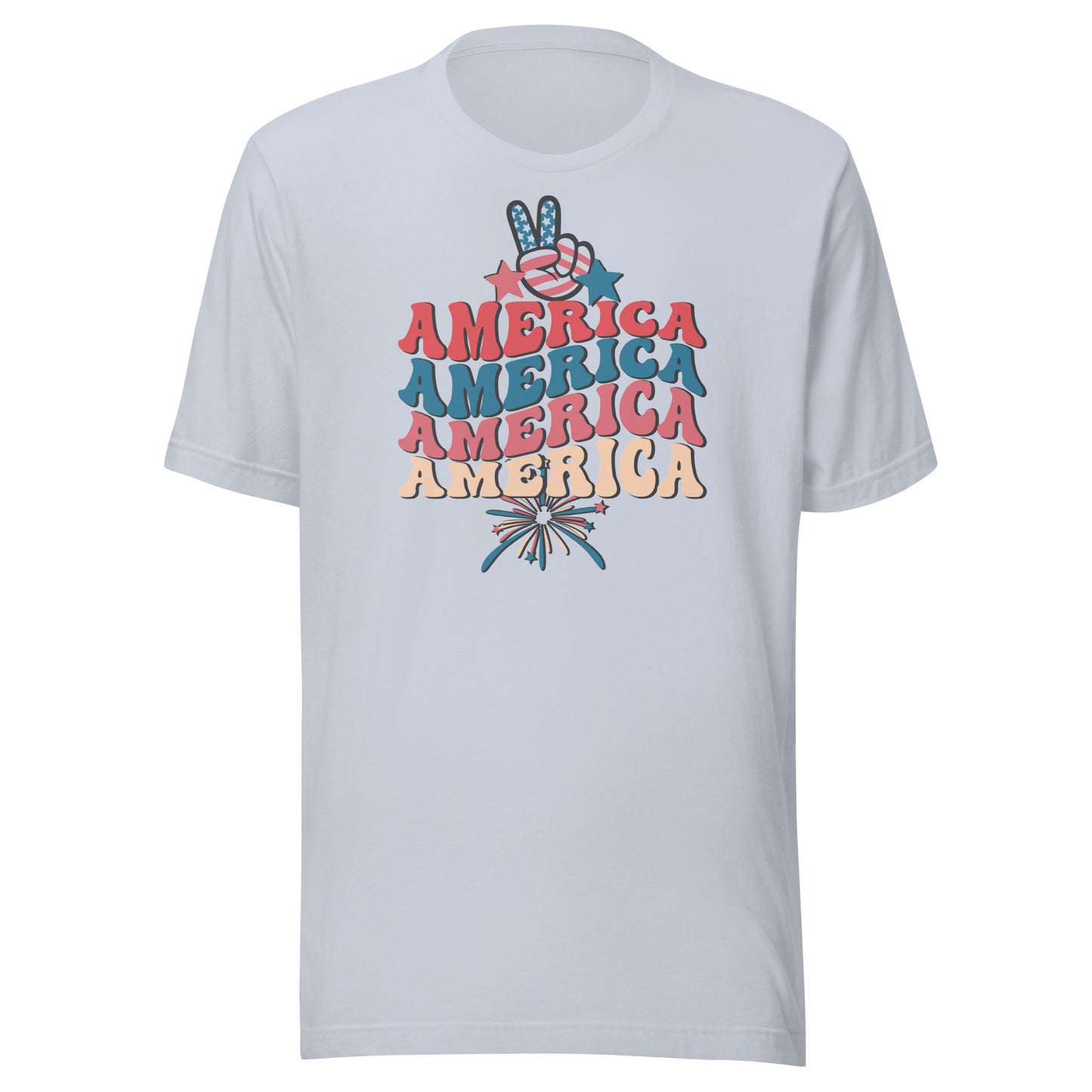 America 4th of July Patriotic Women's Tee