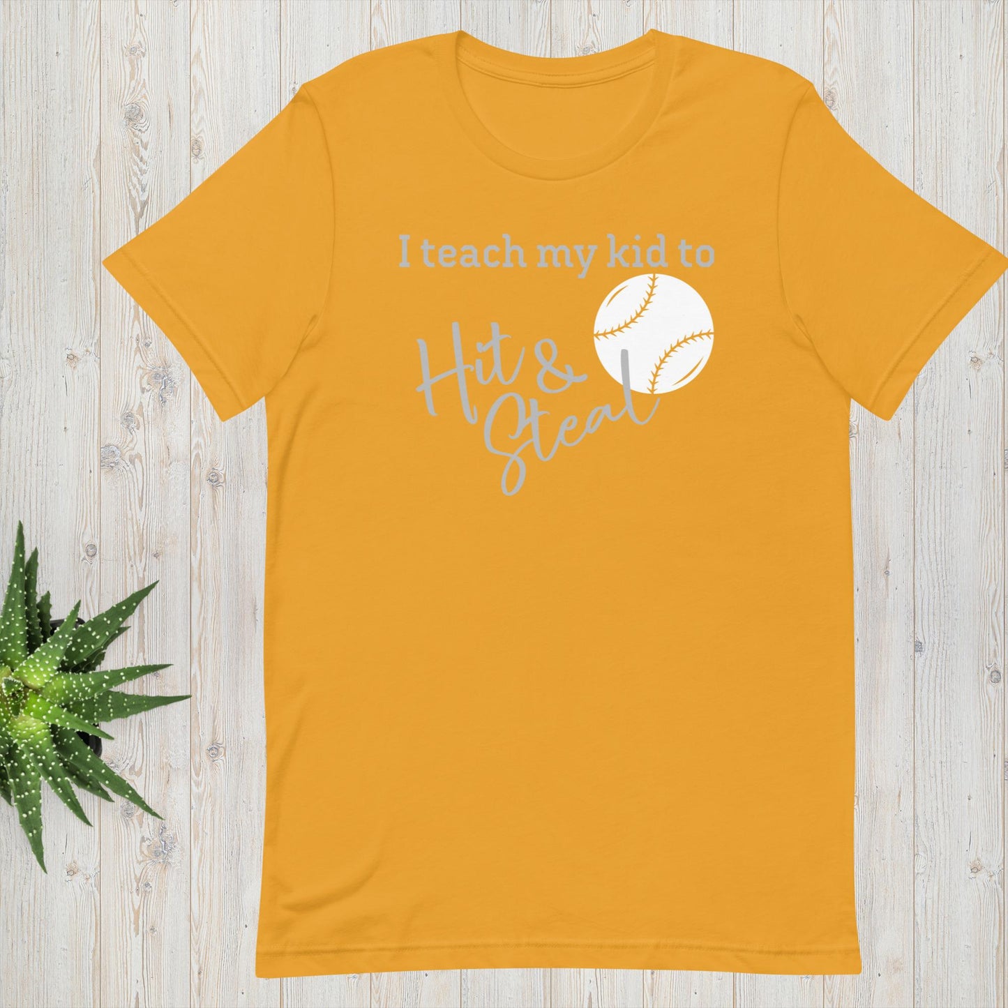 I Teach My Kid To Hit & Steal - Baseball Tee - Unisex t-shirt