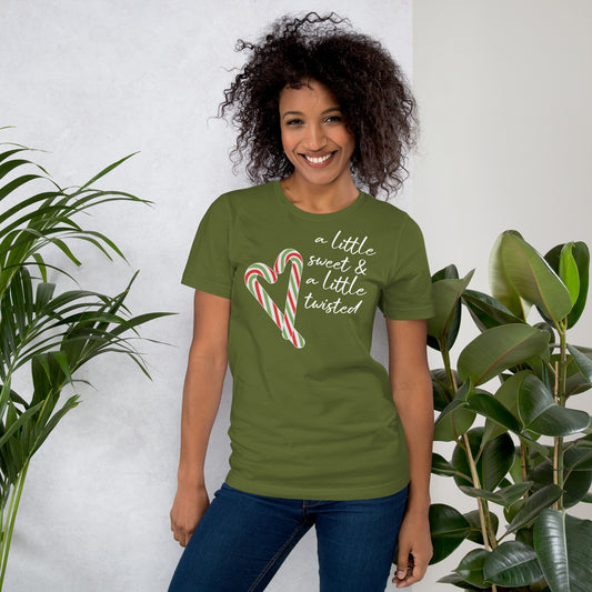 Sweet & Twisted Candy Cane - Unisex t-shirt