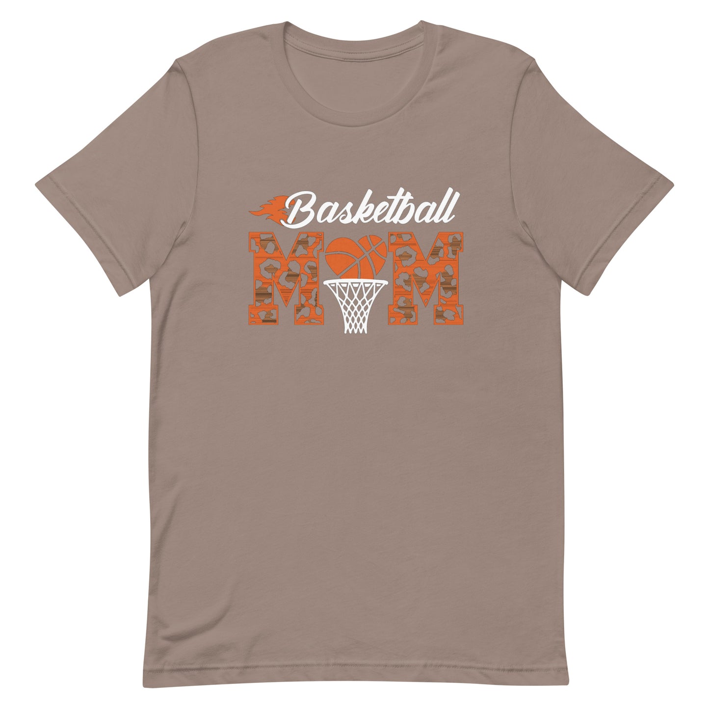 Basketball Mom With Cheetah Print - Woman's Tee