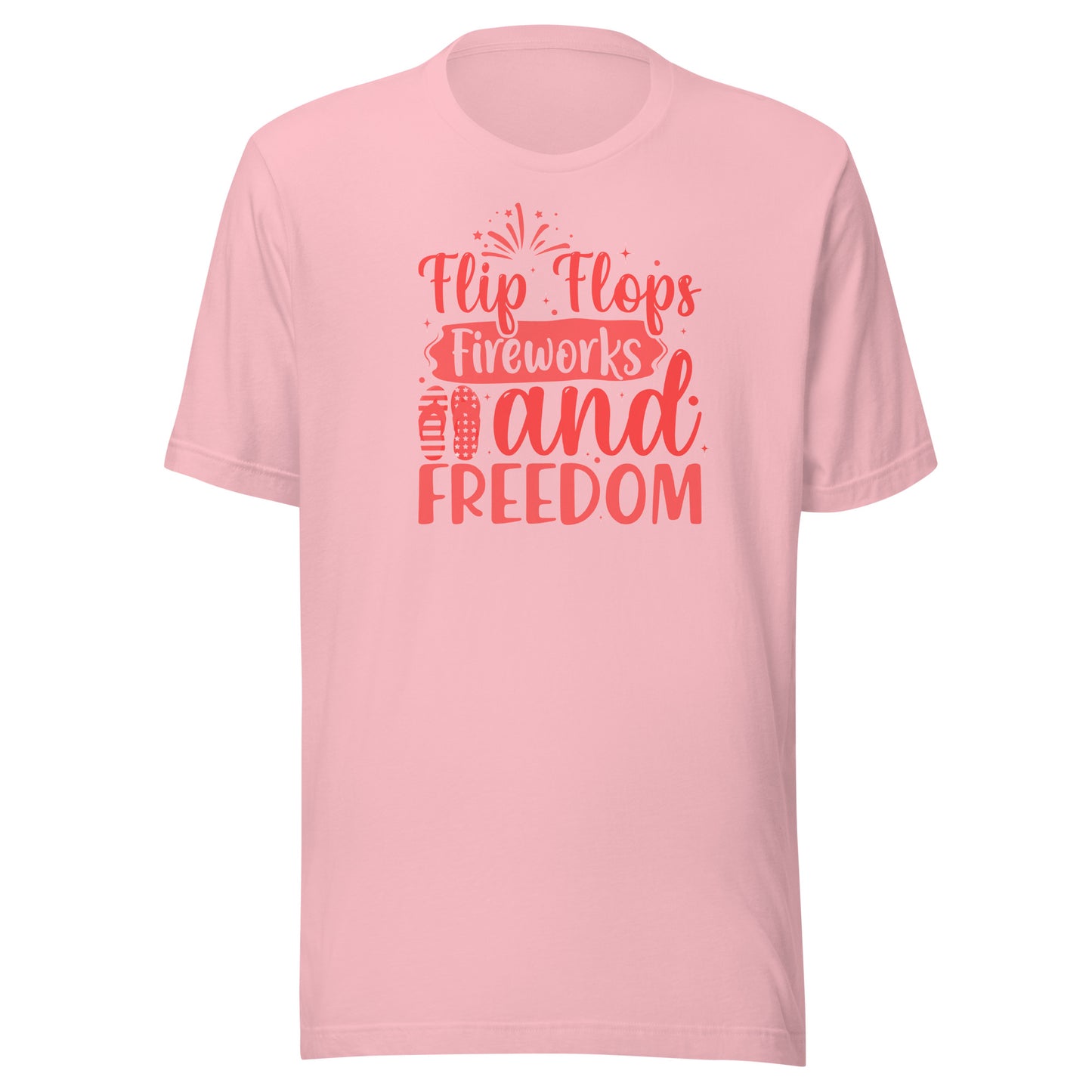 Flip Flops, Fireworks & Freedom - Patriotic Tee