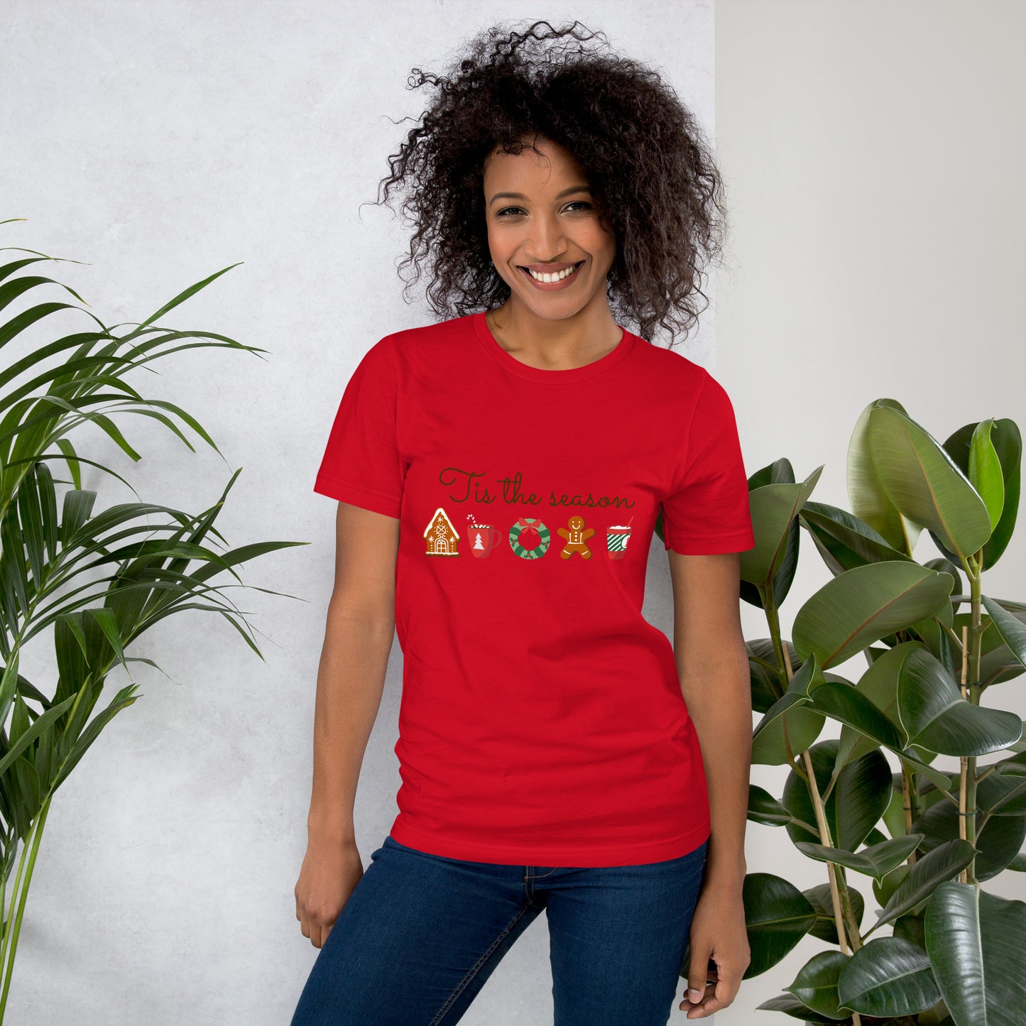 Tis the season Christmas design - Unisex t-shirt