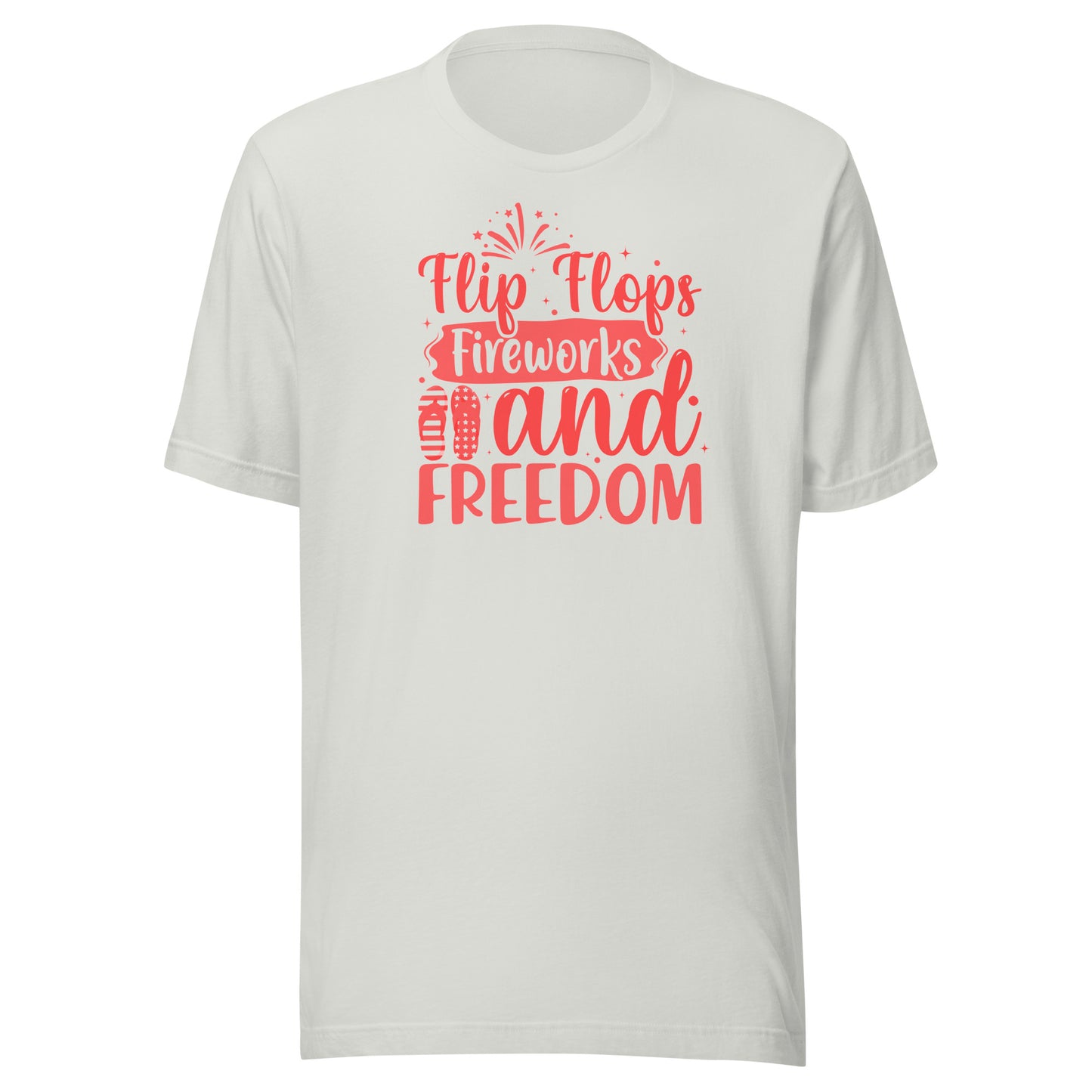 Flip Flops, Fireworks & Freedom - Patriotic Tee