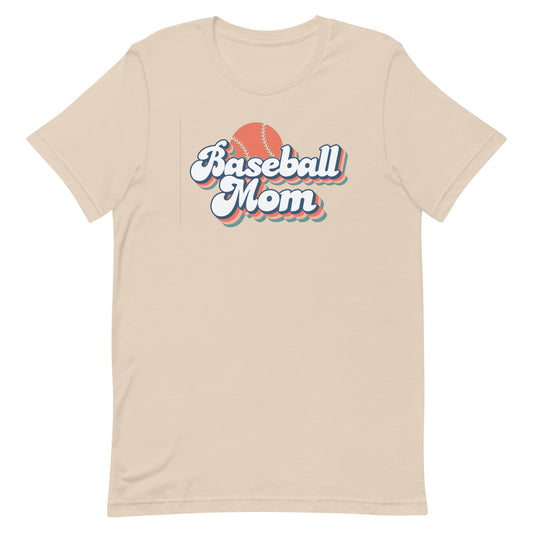 Baseball Mom Retro Vibes Tee - Women's t-shirt