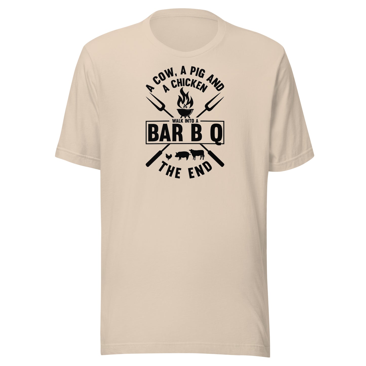 A Cow, A Pig & A Chicken Walk Into A BBQ - Grillin' Tee