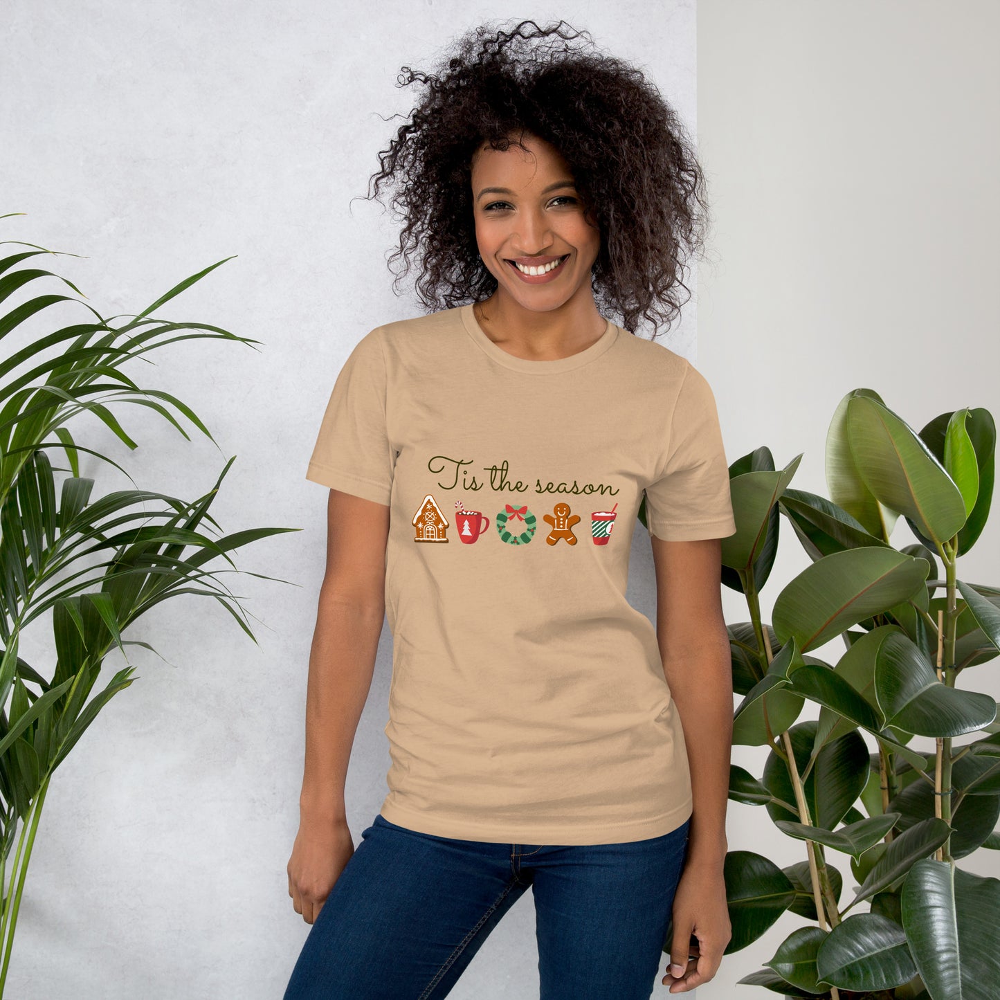 Tis the season Christmas design - Unisex t-shirt