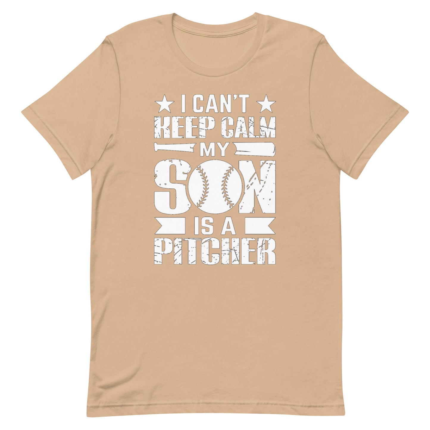 I Can't keep Calm My Son Is A Pitcher - Unisex t-shirt