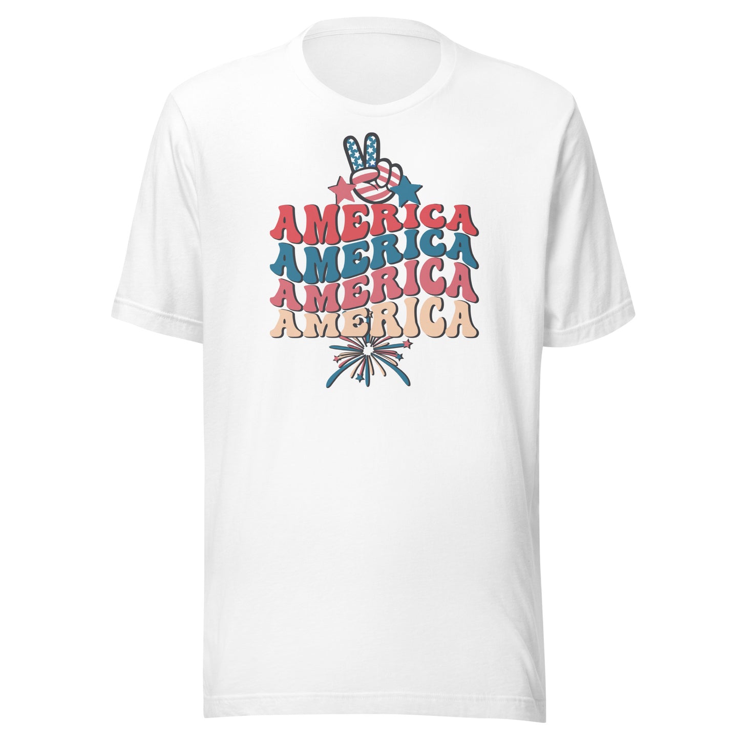 America 4th of July Patriotic Women's Tee