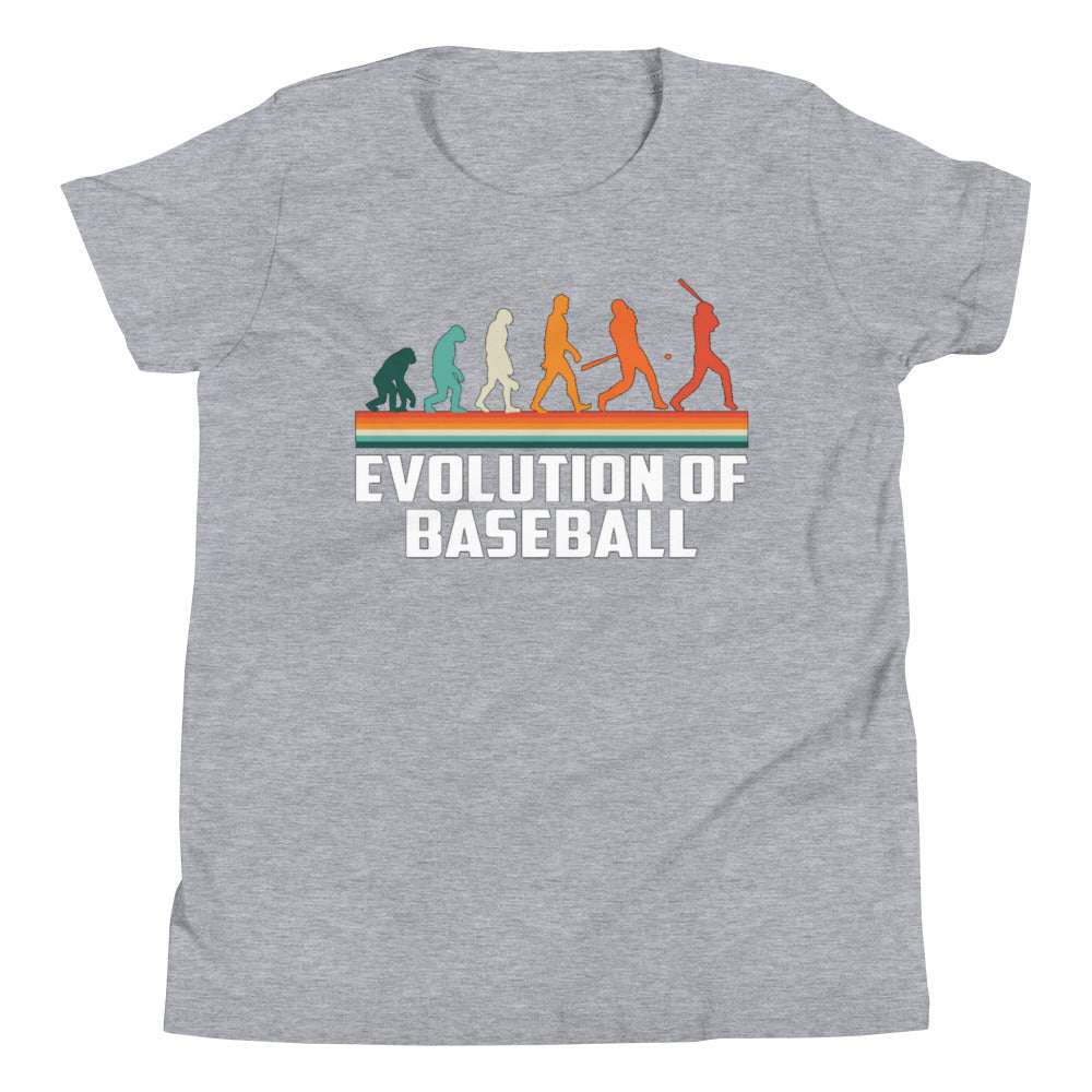 The Evolution Of Baseball - Youth Short Sleeve T-Shirt