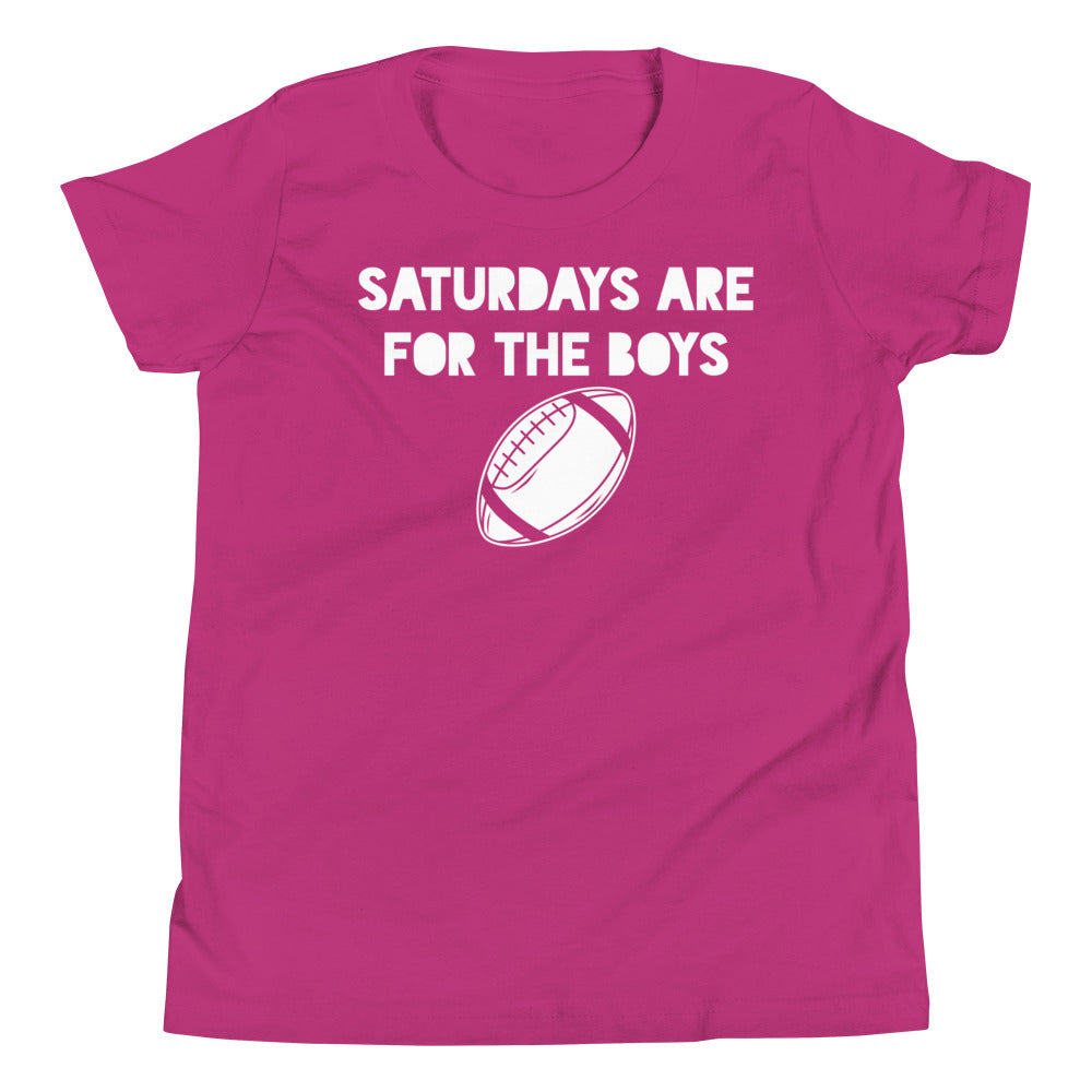 Saturdays Are For The Boys - Football Tee - Youth Short Sleeve T-Shirt