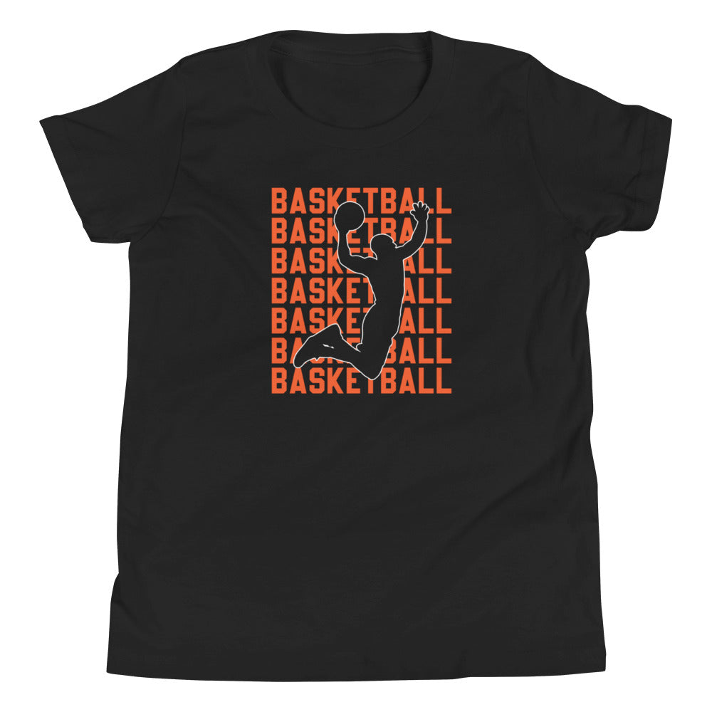 Basketball Slam Dunk Tee - Youth Short Sleeve T-Shirt