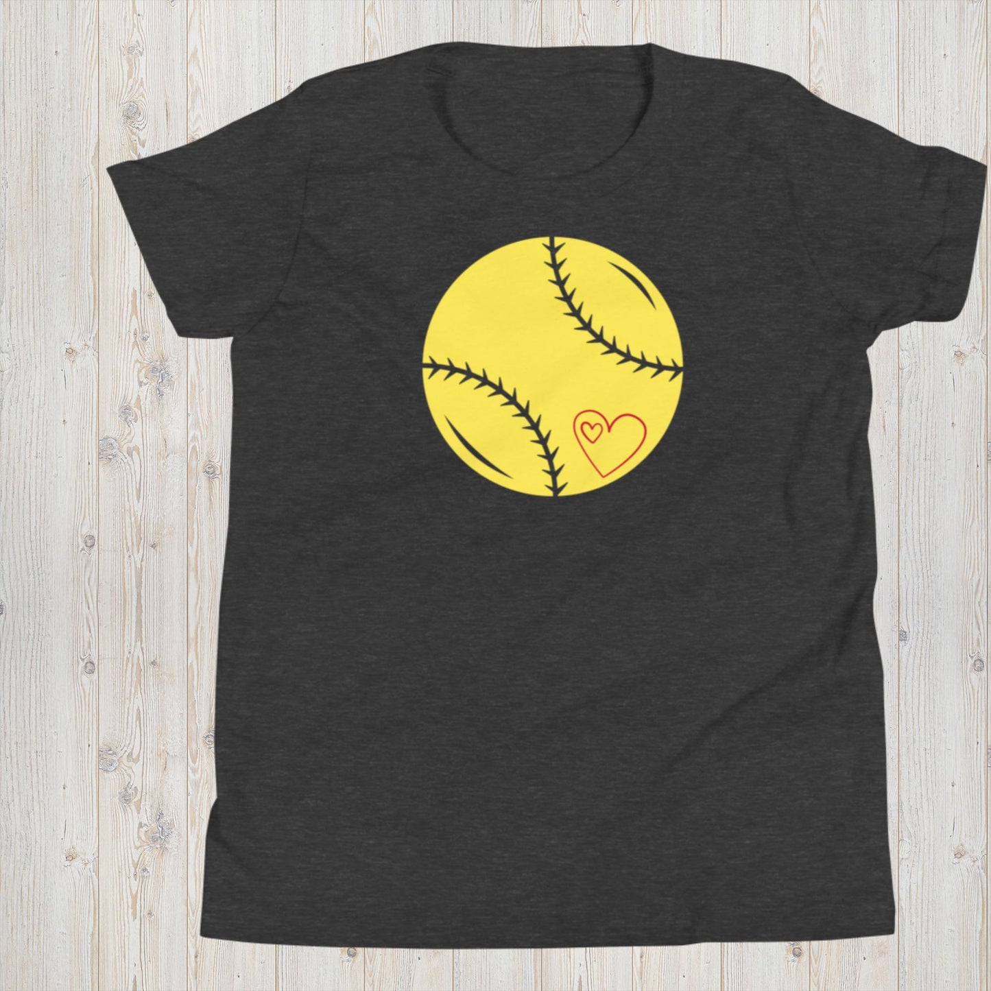 Love Softball - Girls Softball Tee - Girls Short Sleeve T-Shirt