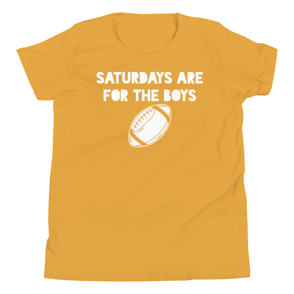 Saturdays Are For The Boys - Football Tee - Youth Short Sleeve T-Shirt