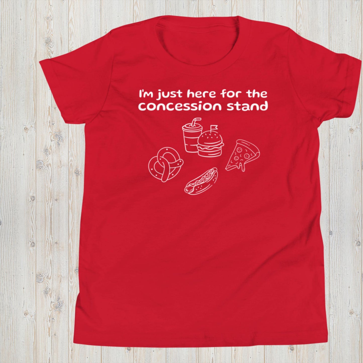 I'm Just Here For The Concession Stand - Youth Short Sleeve T-Shirt