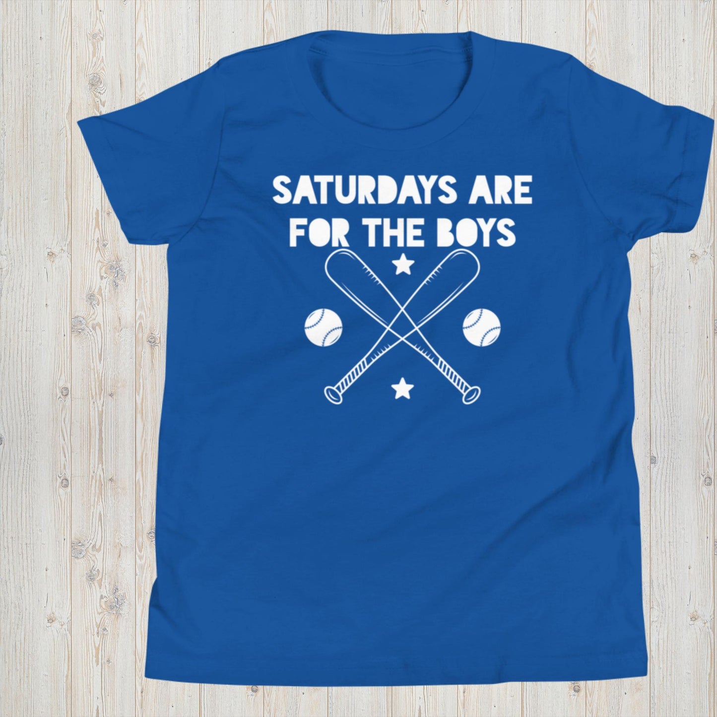 Saturdays Are For The Boys - Baseball Tee - Boys Short Sleeve T-Shirt